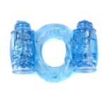 Pierścień erekcyjny podwójnie wibrujący na penisa