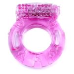 Pierścień erekcyjny na penisa wypustki wibrujący