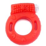 Pierścień erekcyjny na penisa z wypustkami wibrujący