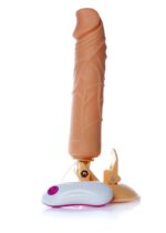 Dildo z przyssawką pilotem penis realistyczny 24cm - obrazek 3