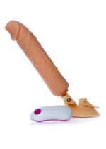 Dildo z przyssawką pilotem penis realistyczny 24cm - obrazek 5