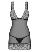 Koszulka koronkowa stringi komplet obsessive s/m - obrazek 6
