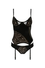 Bielizna-LARA CORSET black L/XL - Casmir - obrazek 4