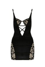 Bielizna-VICTORIA CHEMISE black S/M - Casmir - obrazek 4