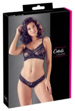 Bra and Briefs black S/M - obrazek 3