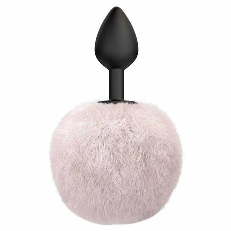 20072025687c3b64b10f4.jpeg Anal Plug Emotions Fluffy White - obrazek 1