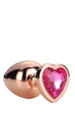 GLEAMING LOVE ROSE GOLD PLUG LARGE - obrazek 9