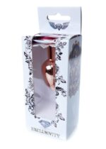 Korek analny ozdobny z kryształkiem metalowy 7cm - obrazek 8