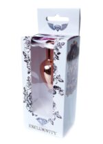 Korek analny ozdobny z kryształkiem metalowy 7cm - obrazek 8