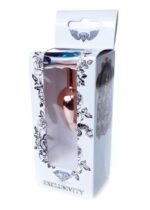 Korek analny ozdobny z kryształkiem metalowy 7cm - obrazek 8
