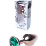 Korek analny ozdobny z kryształkiem metalowy 7cm