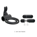 Pierścień erekcyjny na penisa jądra z masażerem - obrazek 8