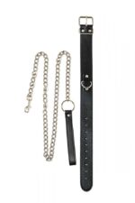 Obroża z łańcuszkiem smyczą zestaw bdsm bondage - obrazek 5