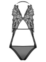 Erotyczne czarne body z siateczki sex alifini s/m - obrazek 7