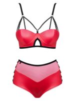 Komplet erotyczny biustonosz majtki leatheria s/m - obrazek 6