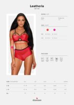 Komplet erotyczny biustonosz majtki leatheria s/m - obrazek 8