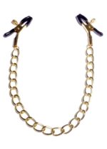 Zaciski na sutki z łańcuszkiem regulowane bdsm sex - obrazek 3