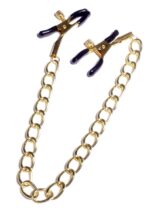 Zaciski na sutki z łańcuszkiem regulowane bdsm sex - obrazek 5