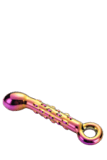 GLAMOUR GLASS RIBBED G-SPOT DILDO - obrazek 7