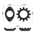 Zestaw 2x pierścień erekcyjny na penisa jądra sex - obrazek 6