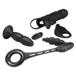 Zestaw erotyczny 4 cz plug ring nakładka na penisa - obrazek 6