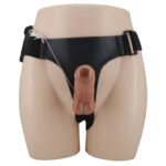 Podwójne dildo wibrator uprząż strapon sex 16cm - obrazek 4