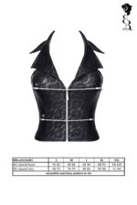 Bielizna - BRLUDMILA001 top czarny rozmiar S - obrazek 10