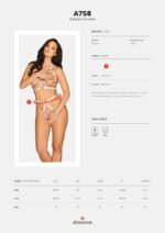 Uprząż majtki paski otwarte obsessive a758 s/m/l - obrazek 8