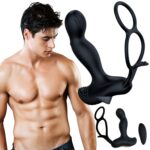 Masażer prostaty z funkcją grzania pierścień na penisa jądra 7trybów USB - obrazek 3