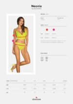 Komplet bielizny top figi - obsessive neonia s/m - obrazek 8
