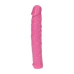 Dildo żylaste różowe wodoodporne gumowe 16,5 cm - obrazek 4