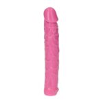 Dildo żylaste różowe wodoodporne gumowe 16,5 cm - obrazek 6