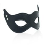 Maska skórzana BDSM Maschera mistery black - obrazek 4