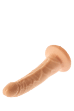 Realistyczny zakrzywiony cielisty penis przyssawka - obrazek 4