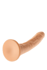 Realistyczny zakrzywiony cielisty penis przyssawka - obrazek 8