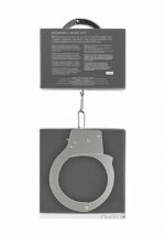 Kajdanki erotyczne metalowe klasyczne unisex bdsm - obrazek 5