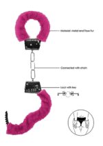 Beginner"s Handcuffs Furry - Pink - obrazek 7