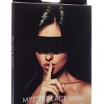 Maska opaska na oczy kobieca koronkowa czarna bdsm