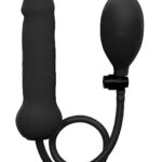 Inflatable Silicone Dong - Black