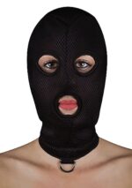 Maska z pierścieniem elastyczna na głowę bdsm sex