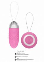 Ethan - Rechargeable Remote Control Vibrating Egg - Pink - obrazek 10