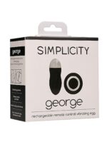 George - Rechargeable Remote Control Vibrating Egg - Black - obrazek 3