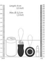 George - Rechargeable Remote Control Vibrating Egg - Black - obrazek 4