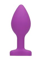 Diamond Heart Butt Plug - Regular - Purple - obrazek 5