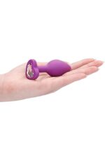 Diamond Heart Butt Plug - Regular - Purple - obrazek 10