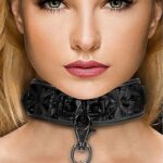 Luxury Collar with Leash - Black
