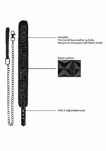 Luxury Collar with Leash - Black - obrazek 7