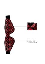 Luxury Eye Mask - Burgundy - obrazek 7