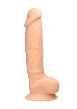 Realistyczne dildo żylaste z mocną przyssawką 18cm - obrazek 4