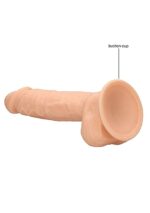 Realistyczne dildo żylaste z mocną przyssawką 18cm - obrazek 7